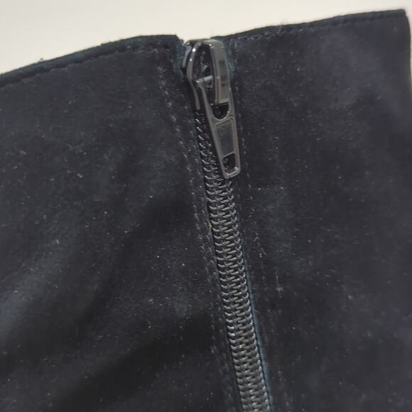 Steve Madden Wagner Heeled Pointed Toe Leather Stiletto Boots Black Wmns Size 10 - Picture 5 of 8